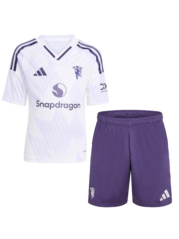 Manchester united away kids kit childrens jersey 2025-2026